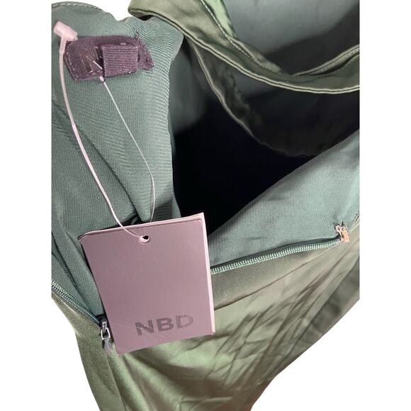 NBD Everett Gown Maxi Halter Open Back Formal Party Gala Old Money Green XS - Picture 11 of 13